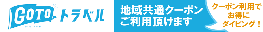 GoToトラベル地域共通クーポン利用可能＠沖縄青の洞窟ダイビング